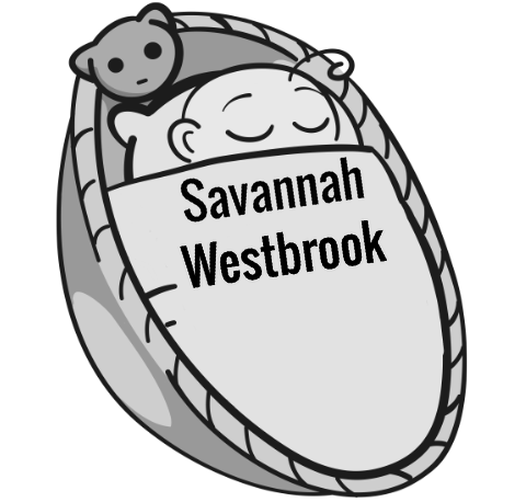 Savannah Westbrook sleeping baby
