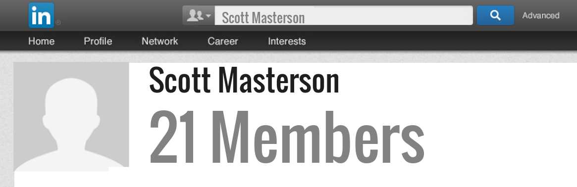 Scott Masterson linkedin profile