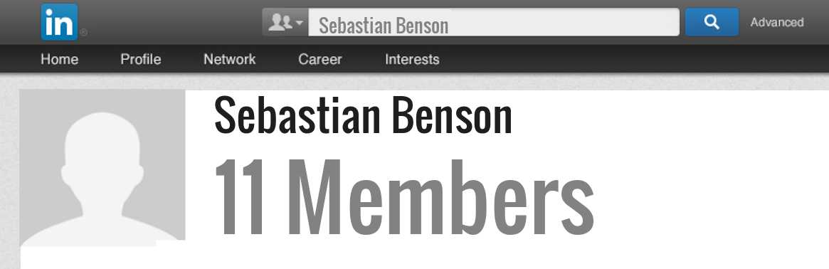 Sebastian Benson linkedin profile