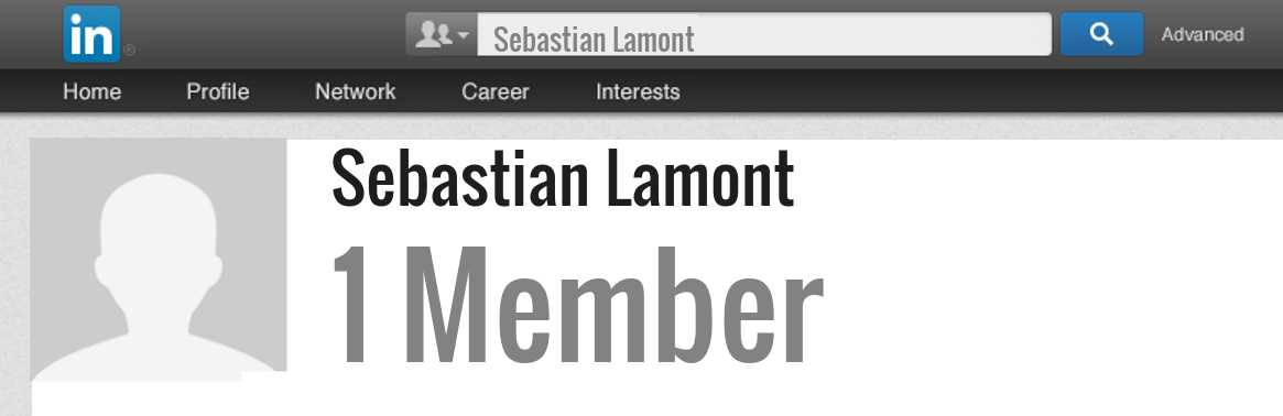 Sebastian Lamont linkedin profile