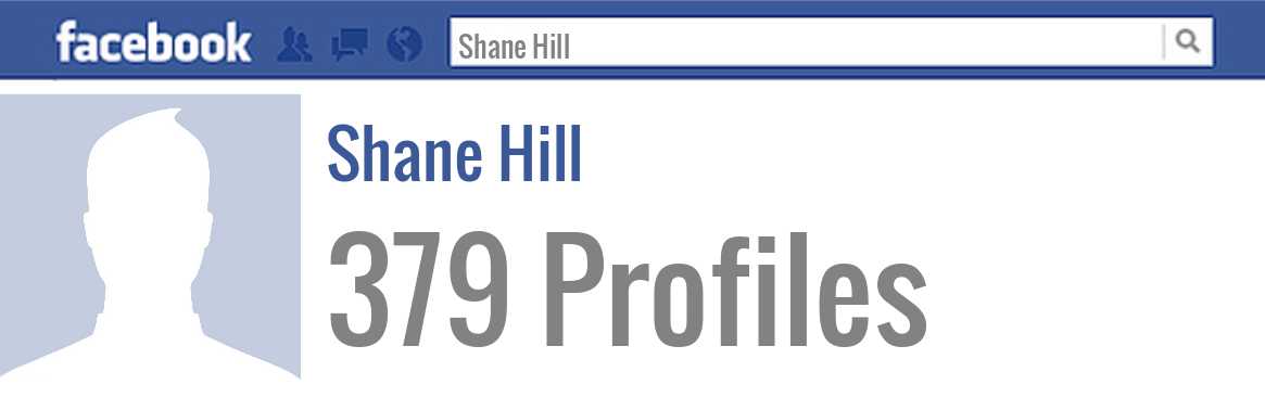 Shane Hill facebook profiles
