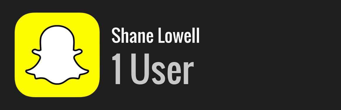 Shane Lowell snapchat