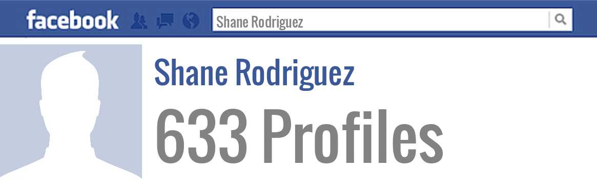 Shane Rodriguez facebook profiles