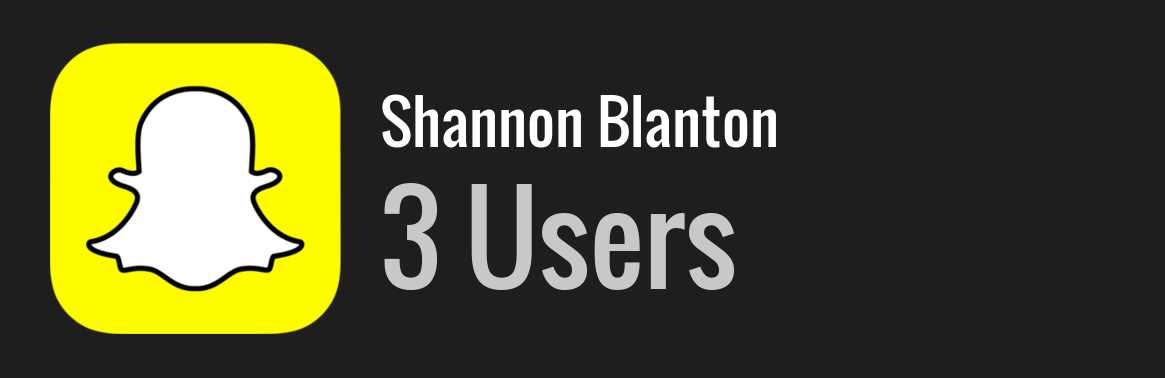 Shannon Blanton snapchat
