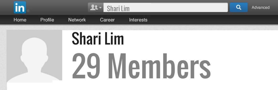 Shari Lim linkedin profile