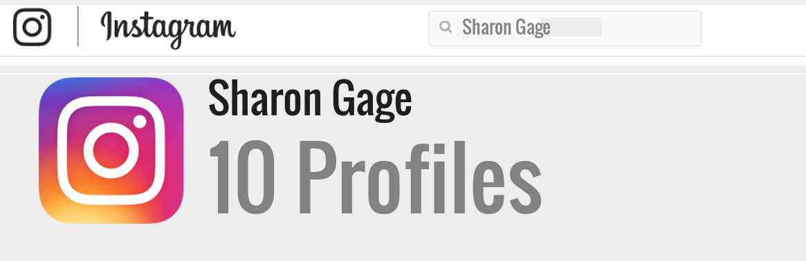 Sharon Gage instagram account