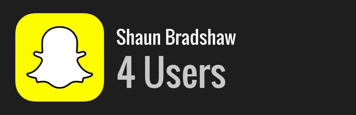 Shaun Bradshaw snapchat