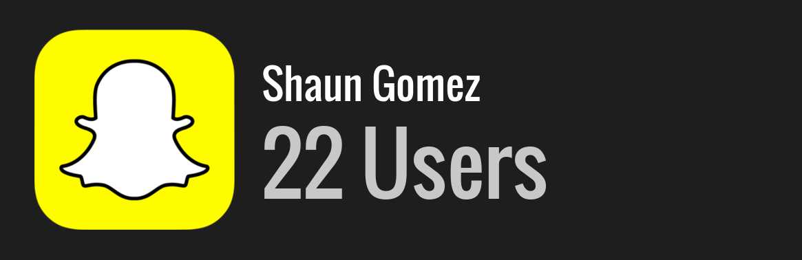 Shaun Gomez snapchat