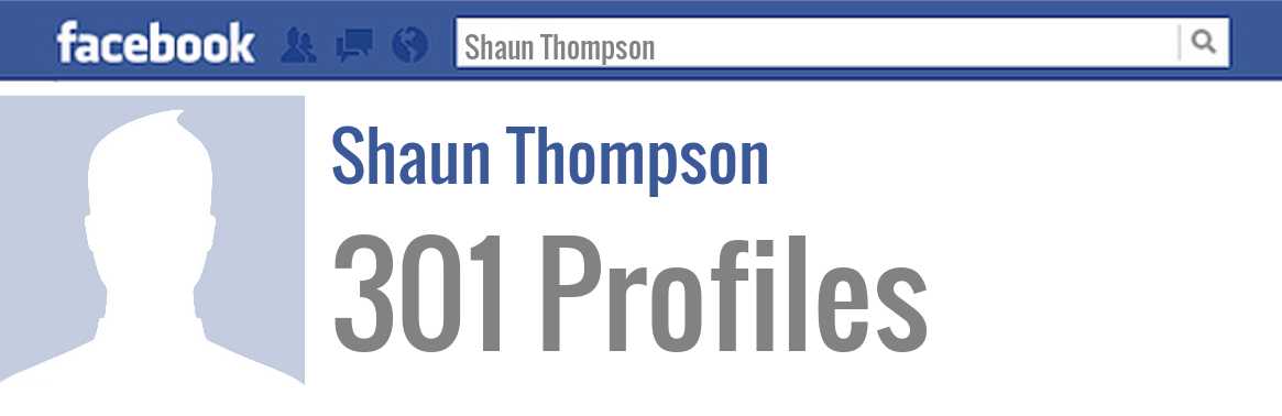 Shaun Thompson facebook profiles
