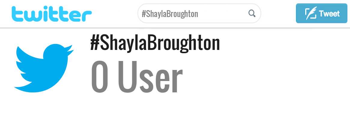 Shayla Broughton twitter account