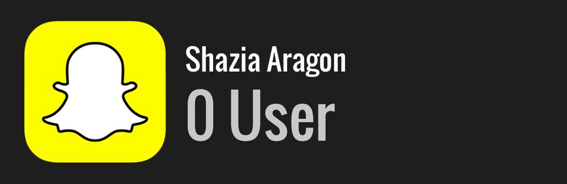 Shazia Aragon snapchat