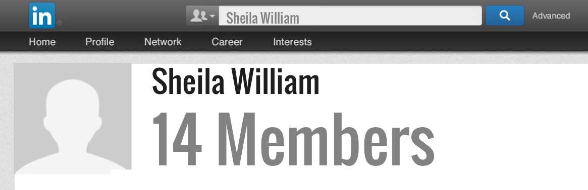 Sheila William linkedin profile