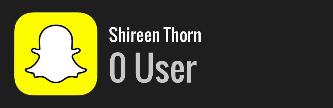 Shireen Thorn snapchat
