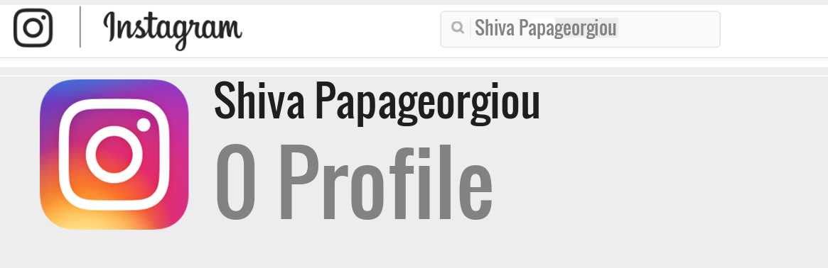 Shiva Papageorgiou instagram account