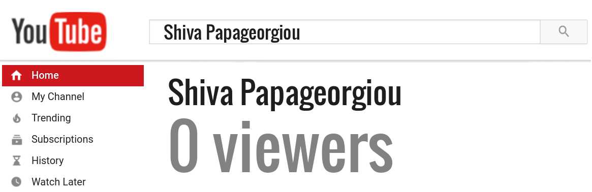 Shiva Papageorgiou youtube subscribers