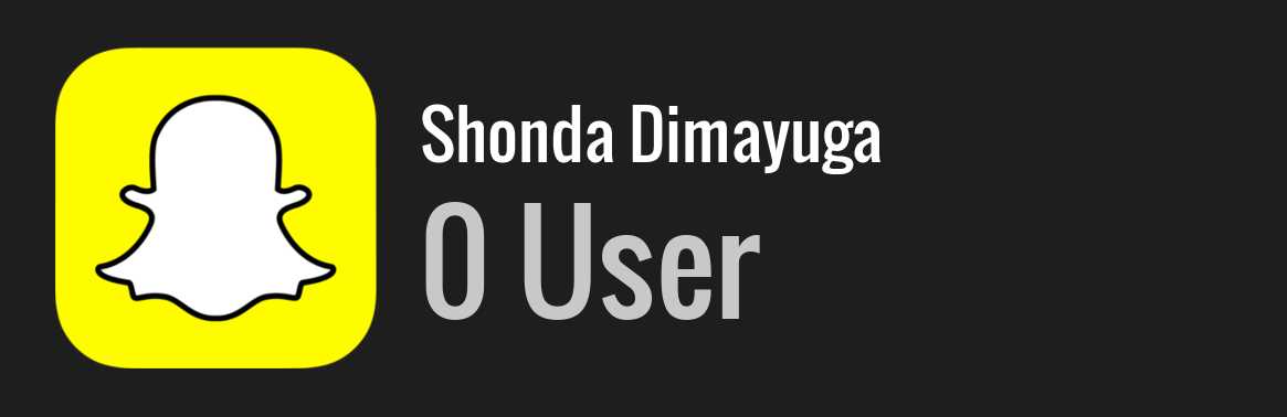 Shonda Dimayuga snapchat