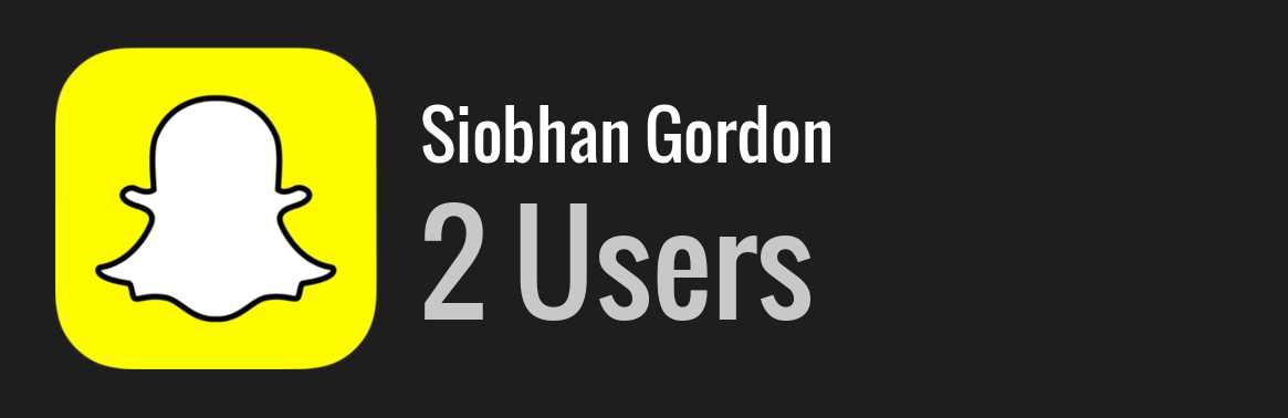 Siobhan Gordon snapchat