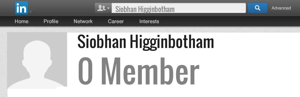 Siobhan Higginbotham linkedin profile