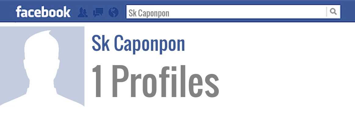 Sk Caponpon facebook profiles