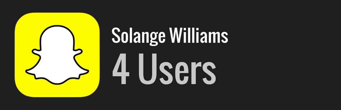Solange Williams snapchat