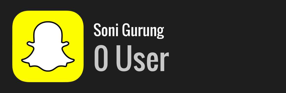 Soni Gurung snapchat