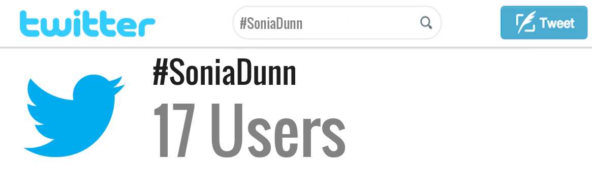 Sonia Dunn twitter account