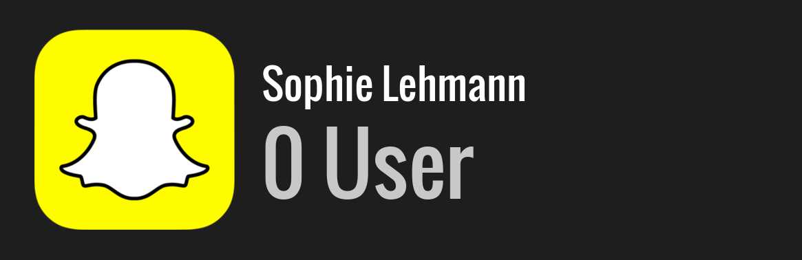 Sophie Lehmann snapchat