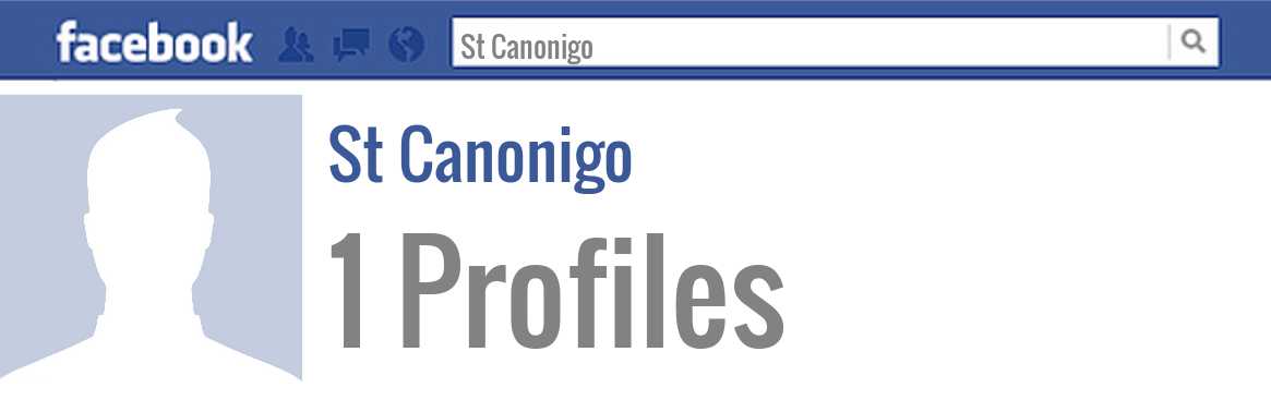 St Canonigo facebook profiles