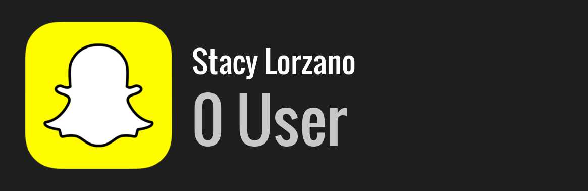 Stacy Lorzano snapchat
