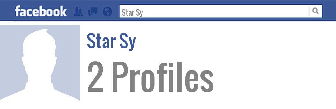 Star Sy facebook profiles