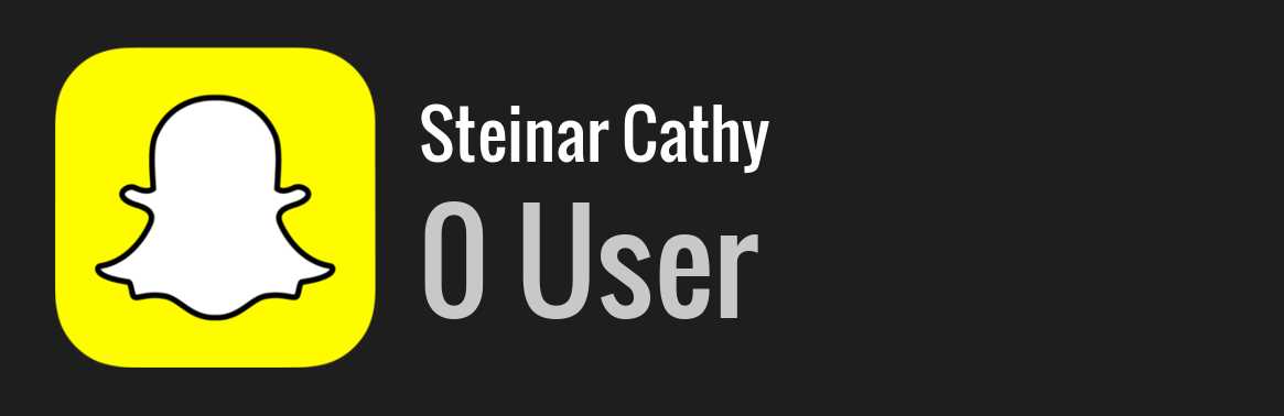 Steinar Cathy snapchat