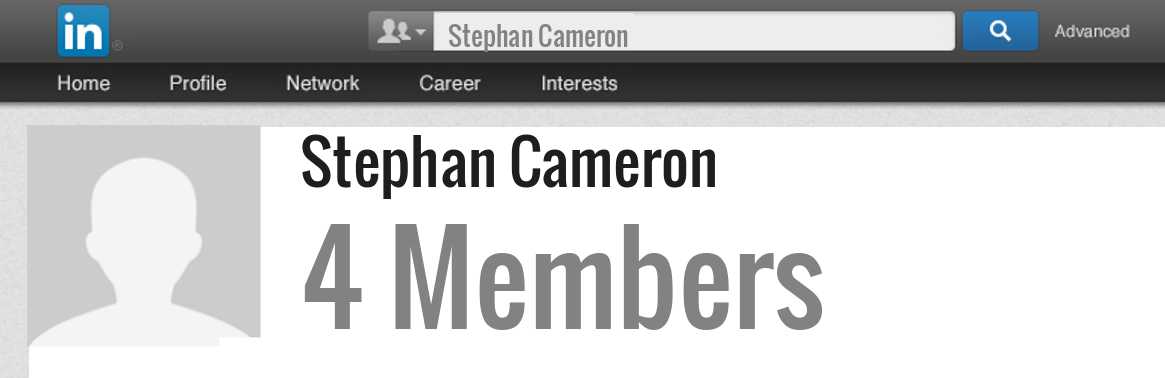 Stephan Cameron linkedin profile