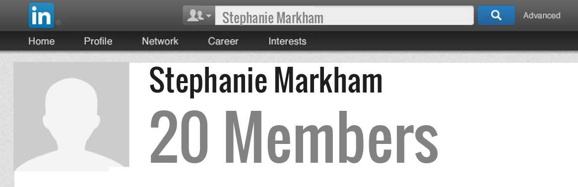 Stephanie Markham linkedin profile