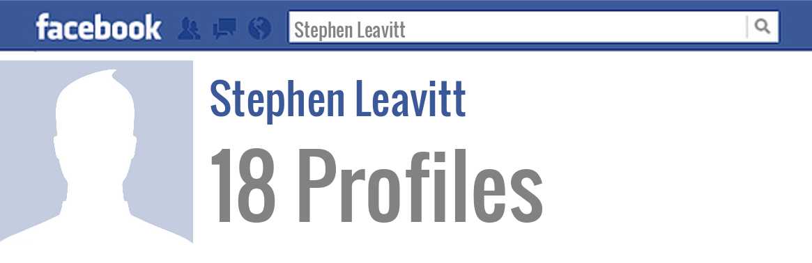 Stephen Leavitt facebook profiles