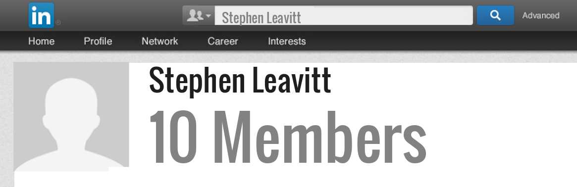 Stephen Leavitt linkedin profile