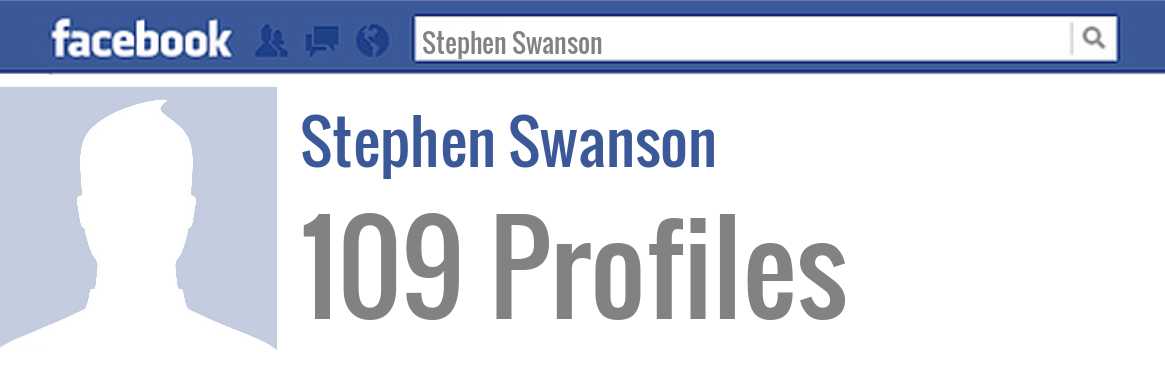 Stephen Swanson facebook profiles