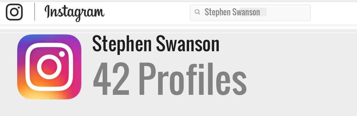 Stephen Swanson instagram account