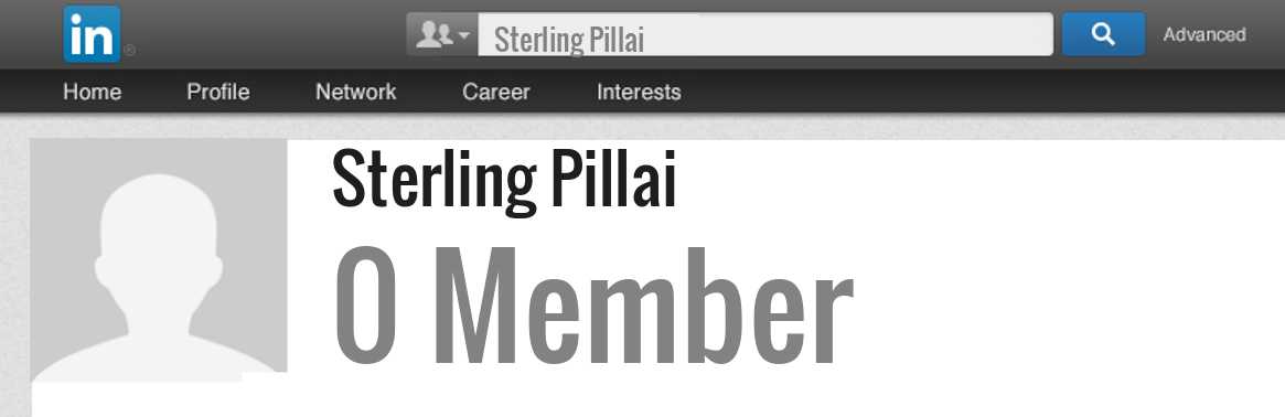 Sterling Pillai linkedin profile