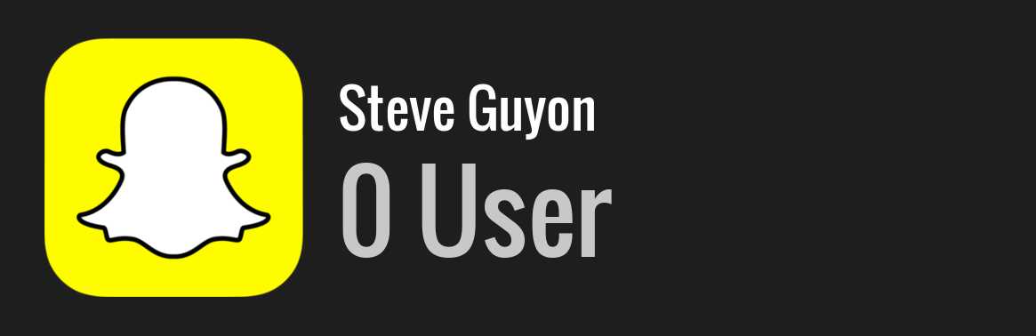 Steve Guyon snapchat