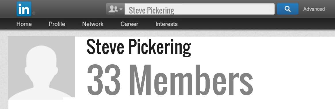 Steve Pickering linkedin profile