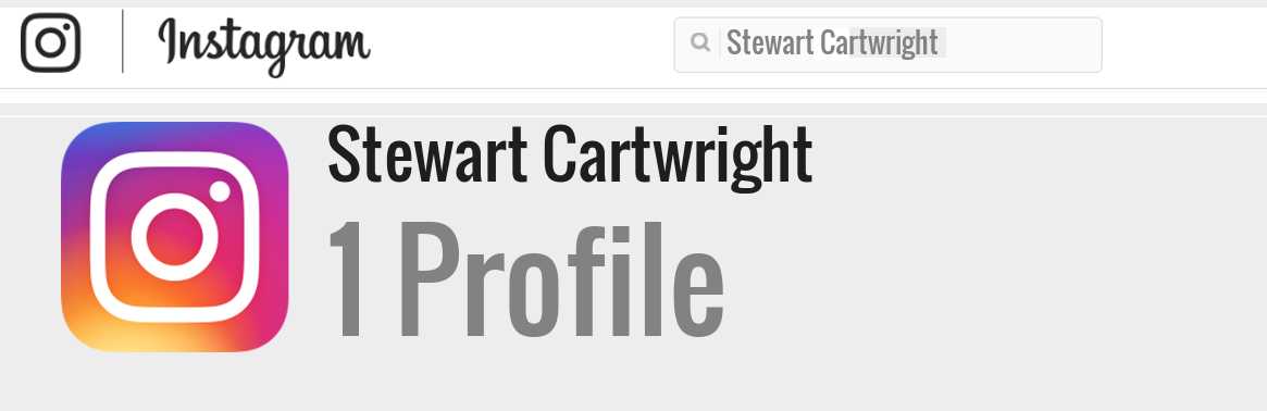 Stewart Cartwright instagram account