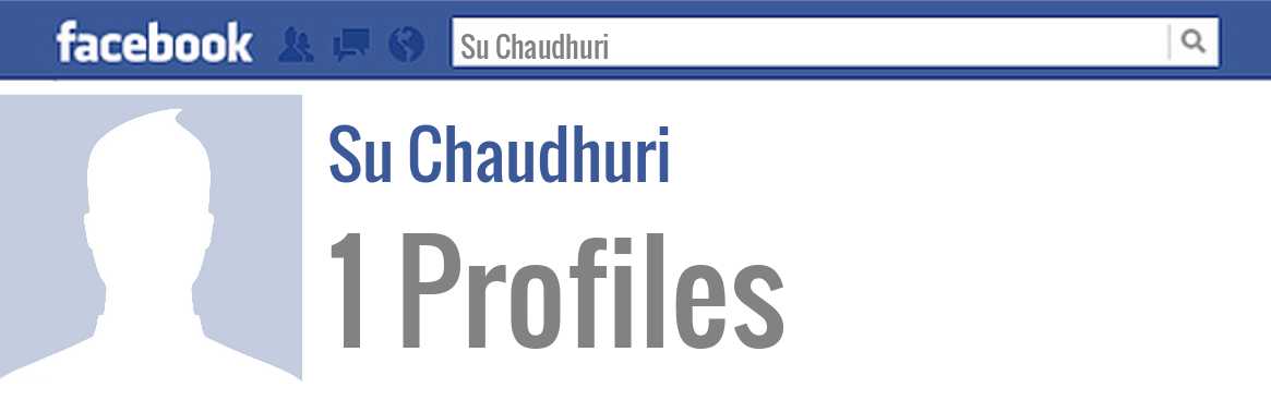 Su Chaudhuri facebook profiles