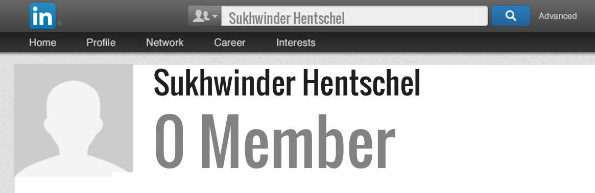 Sukhwinder Hentschel linkedin profile
