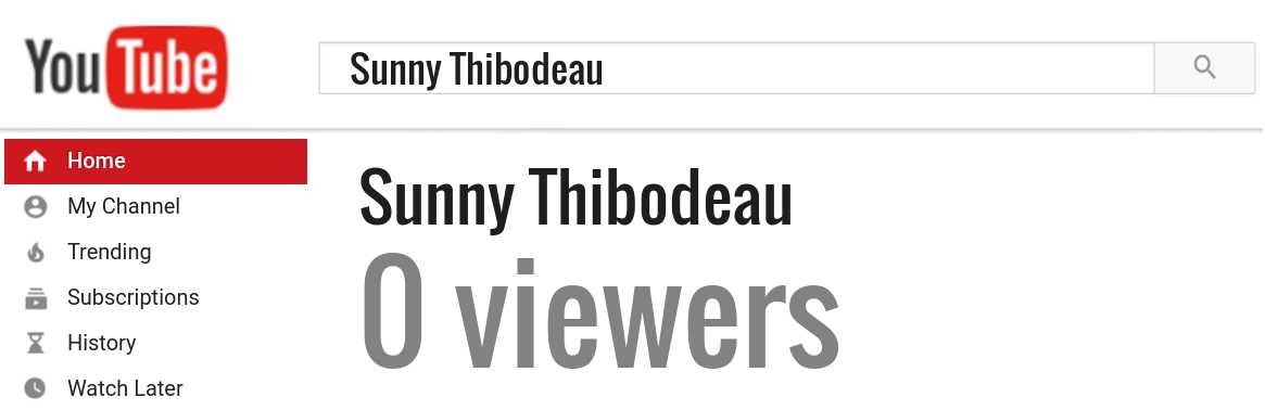 Sunny Thibodeau youtube subscribers