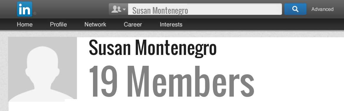 Susan Montenegro linkedin profile