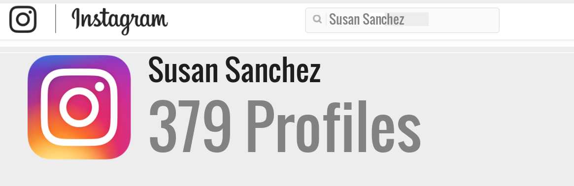 Susan Sanchez instagram account