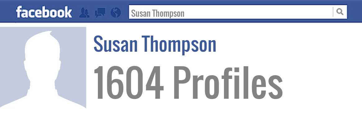 Susan Thompson facebook profiles