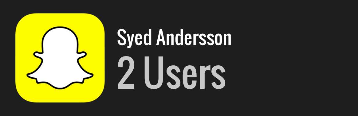 Syed Andersson snapchat