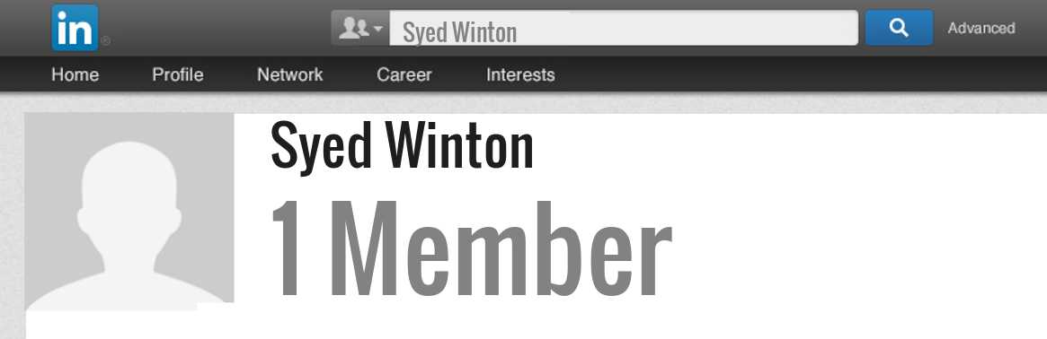 Syed Winton linkedin profile