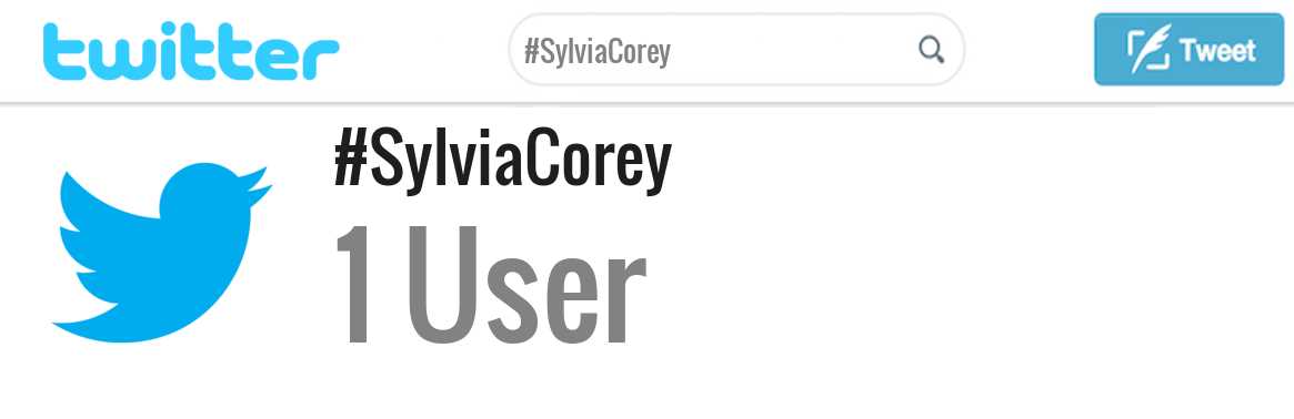 Sylvia Corey twitter account